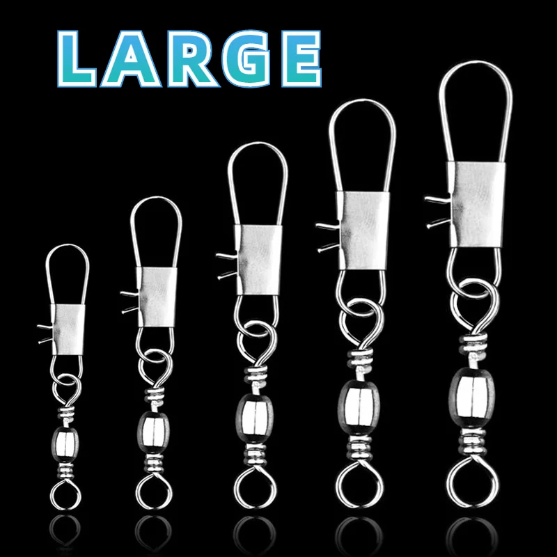 

B-Type Connector Bottle-Shaped Swivel B-Type Snap Large 5/0#-2# Fishing Lures Pesca Fishing Tools Tackles Accessories