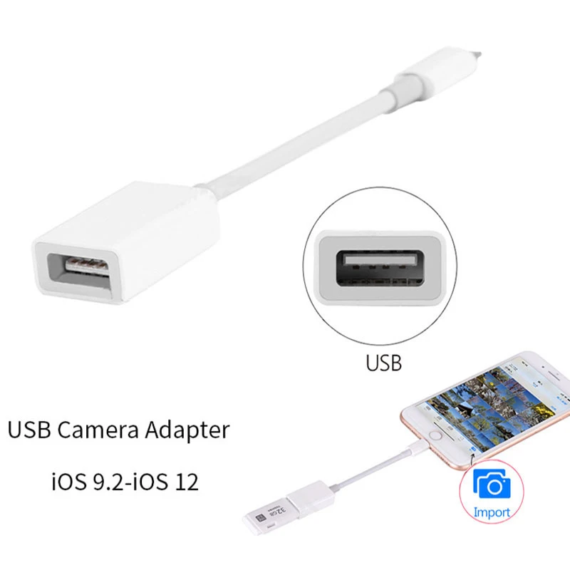Otg USB адаптер для камеры для Apple интерфейс USB кабель наушники конвертер Электрический пианино Звуковая карта для Iphone 7 8 Ios12 адаптация