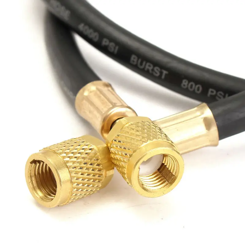 1* AC Холодильный зарядный шланг Guage HVAC 1/4 SAE R410a 800PSI Замена