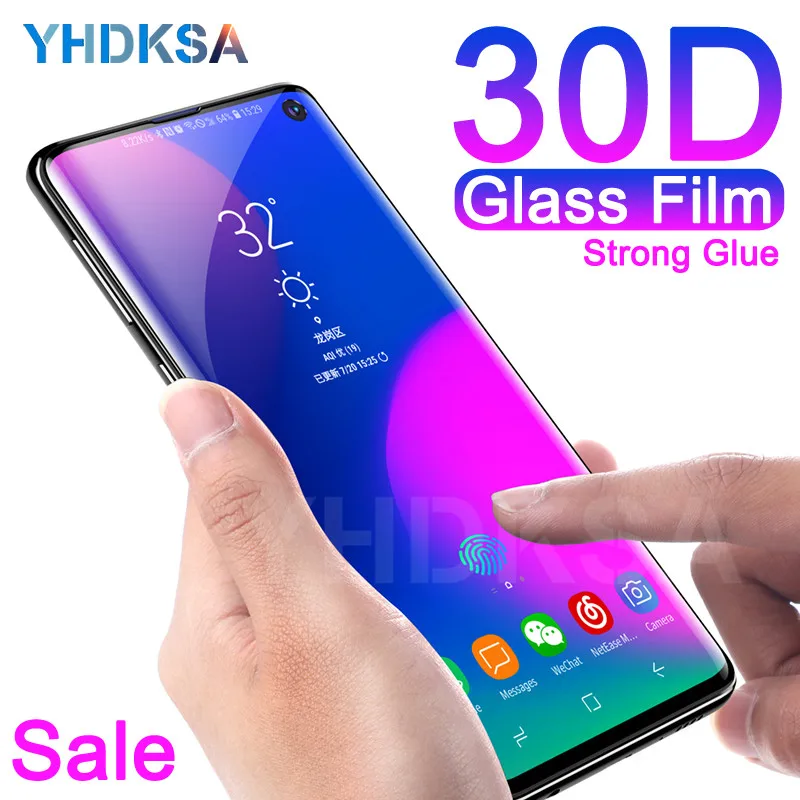 

30D Protective Glass For Samsung Galaxy S10 S9 S8 Plus S7 Edge S10e A6 A8 Plus 2018 Screen Protector Tempered Glass Film Case