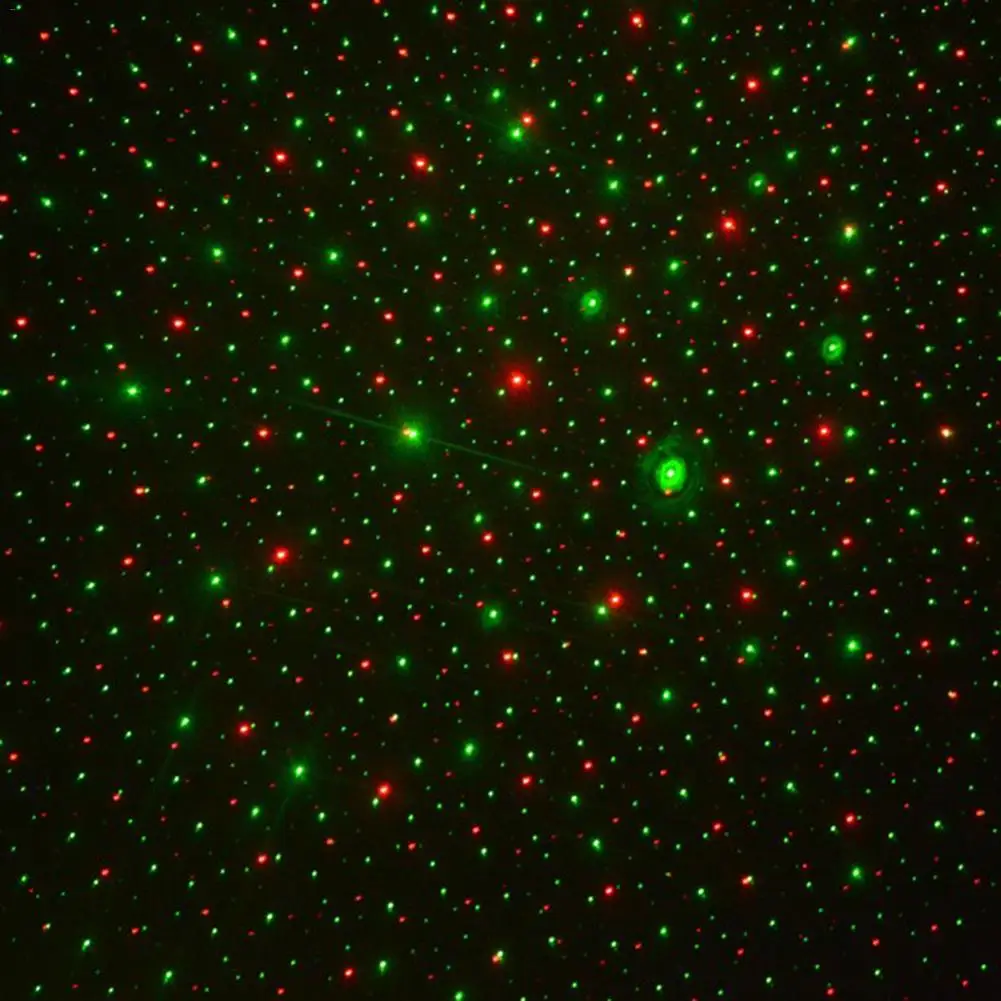 Mini LED Laser Projector Sound Activated Disco DJ Stage Light RG Strobe Lamp Birthday Wedding Christmas Party Starry Sky Lamp