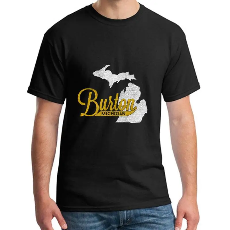 

Funny Burton Michigan t shirt big size s~5xL Short-Sleeve awesome Unisex gents t-shirts Clothes Pop Top Tee