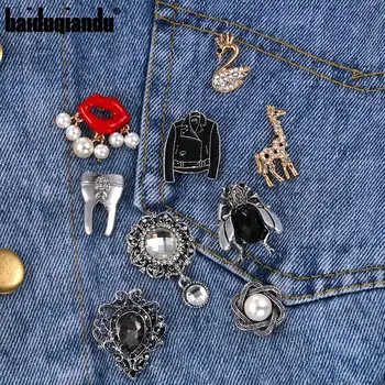 

baiduqiandu new arrival assorted styles crystal enamel pins for clothing / bags / hats / jeans /shoes etc all matched brooch
