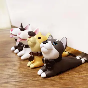 귀여운 강아지 돼지 마우스 고양이 모양 도어 스토퍼 홀더, 하드 PVC 도어 스톱 웨지 선물, 안전 가드 스톱