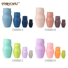 

TYRY.HU 1Set Silicone Matryoshka Toy Baby Intellectual Doll Educational Gift Food Grade Teether DIY for Kid BPA Free