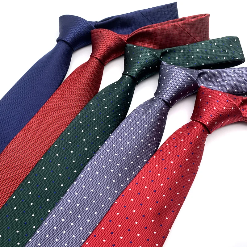 

Fashion Dot 8 CM Tie for Men Formal Business Wedding Necktie High Quality Dress Suit Ties Men's Gift