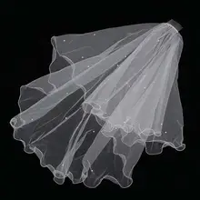 Новая кружевная Длинная свадебная фата невесты, свадебное Марлевое белое платье с блестками, свадебные аксессуары с металлическим гребнем