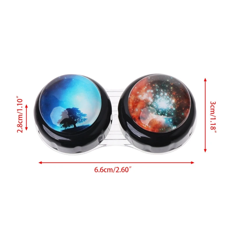 

Contact Lens Box Case Portable Travel Outer Space Plastic Eyes Nursing Container B95F