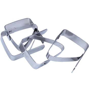 

New 4x Stainless Steel Tablecloth Table Desks Cover Clips Holder Clamps Party Picnic