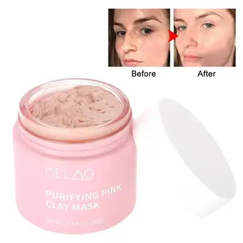 

Pink Mud Mask Clean And Tender Skin Control Oil to Black Head Pore Mud Mask Skin Care