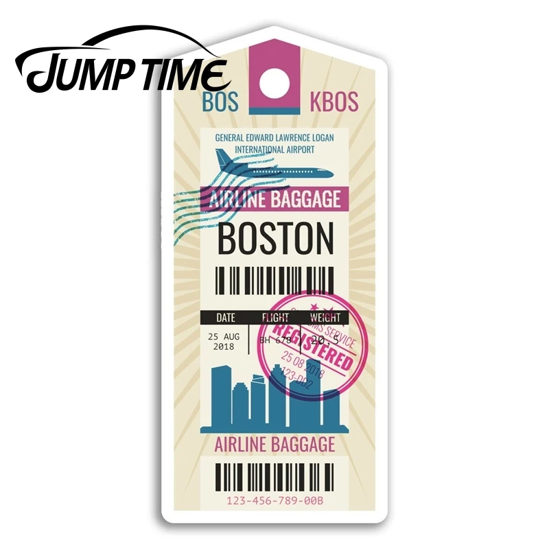 

Виниловая наклейка с надписью «Jump Time Boston»