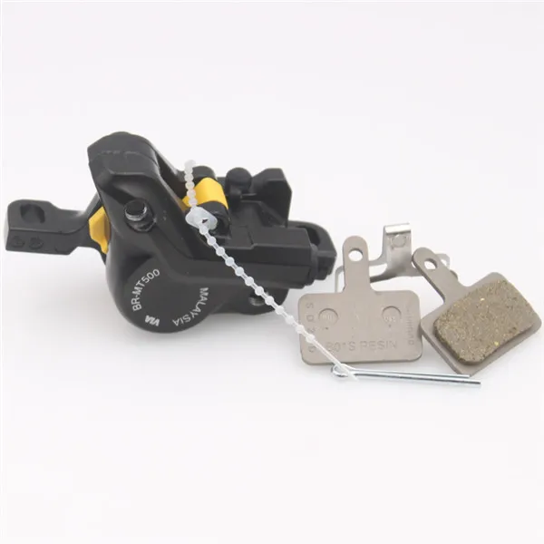 Caliper and B01S pad Shimano BR-MT500 тормозной суппорт совместим с BH59 тормозной шланг горные велосипеды Гидравлический дисковый тормоз MT500 суппорт - Цвет: Caliper and B01S pad