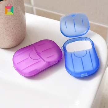 

Mini Washing Hand Bath Travel Scented Slide Sheets Foaming Box Paper Soap Cozy