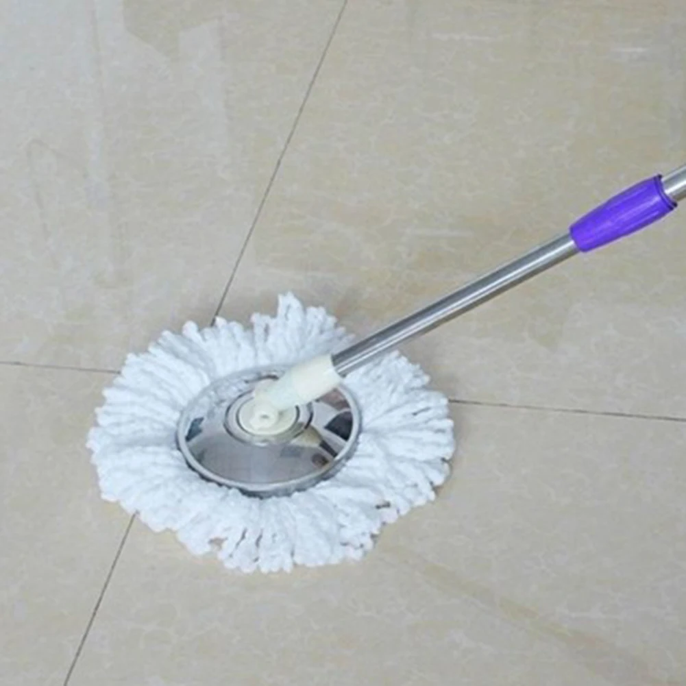 Replacement 360 Rotating Head Easy  Microfiber Spinning Floor Mop Head for Housekeeper Home Floor Cleaning Mop