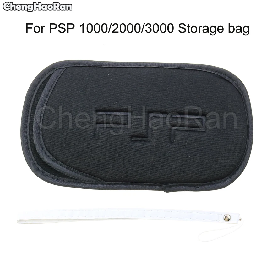

ChengHaoRan For PSP 1000 2000 3000 Soft Screen Protective Carrying Storage Bag Pouch Case with Hand Wrist Lanyard