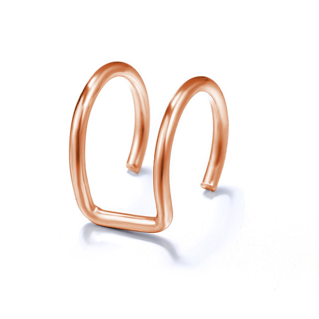2021 Fashion Gold Color Ear Cuffs Leaf Clip Earrings for Women Climbers No Piercing Fake Cartilage Earring Accessories