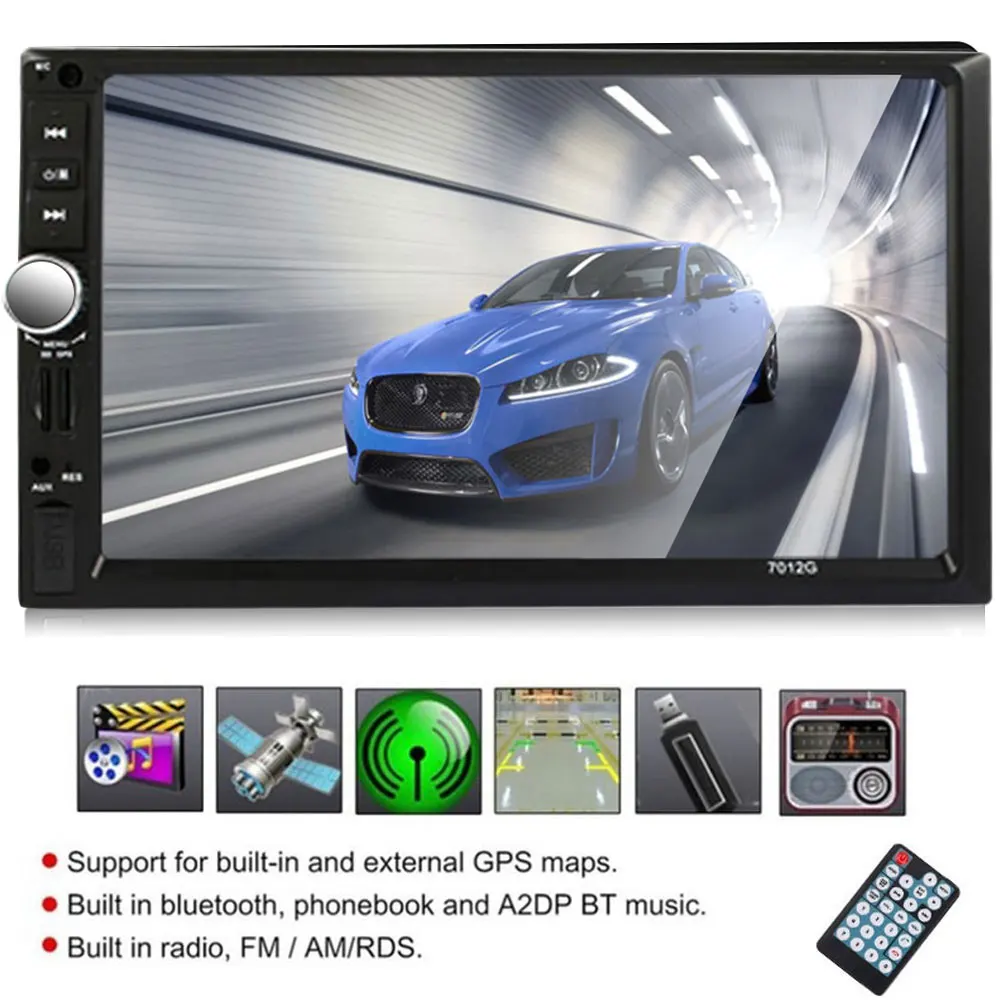 Vehemo gps навигация Функция " мультимедиа плеер видео плеер аудио DC12V MP5 радио автомобиля MP5 плеер Поддержка TF карты