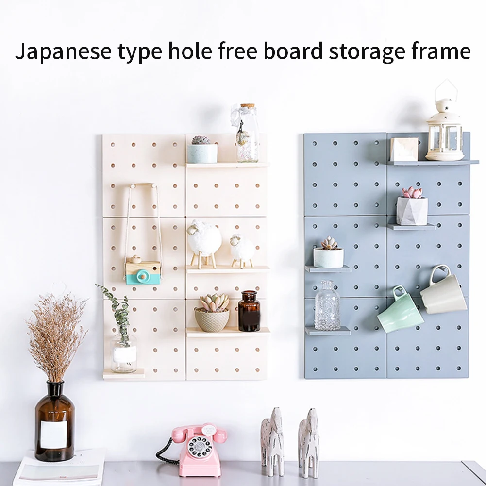 Нескользящая Pegboard пробойник, домашний декор, клейкая дырочная доска, ПП настенная полка для кухни, ванной комнаты, демонстрационная стойка для спальни, гостиной