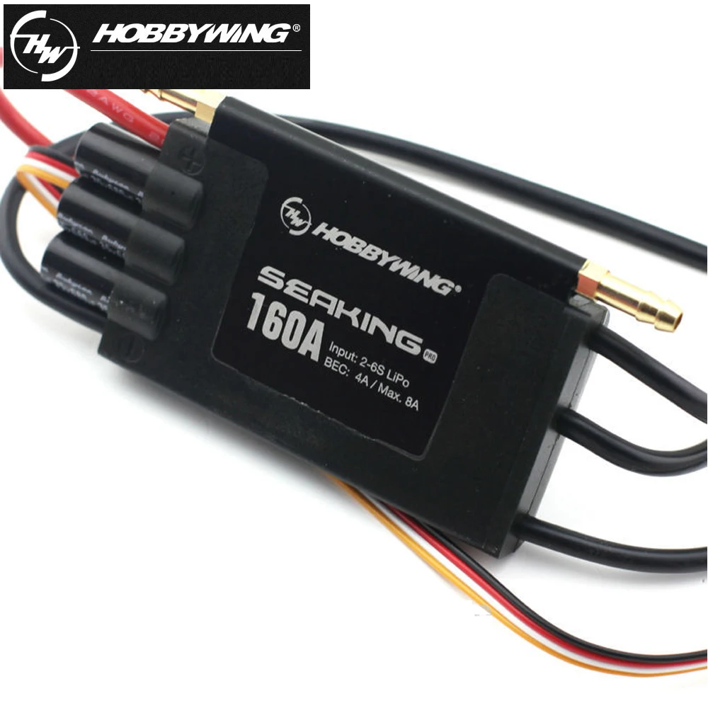 

1Pcs Original Hobbywing Seaking Pro Bootsregler 160A BEC 4A 2-6s BL Motor ESC HV BEC for RC R/c Racing Boat