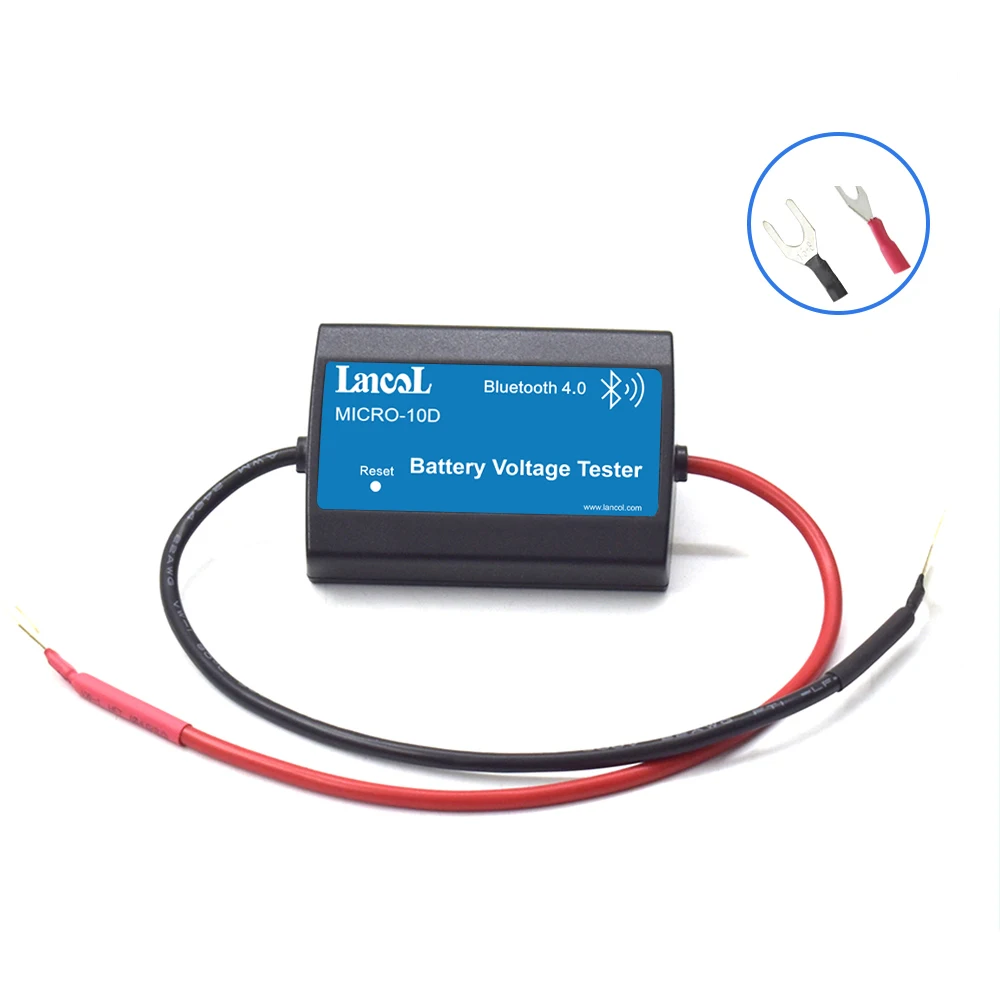 Автомобильный тестер напряжения lancol Micro10D показывает напряжение цифровой