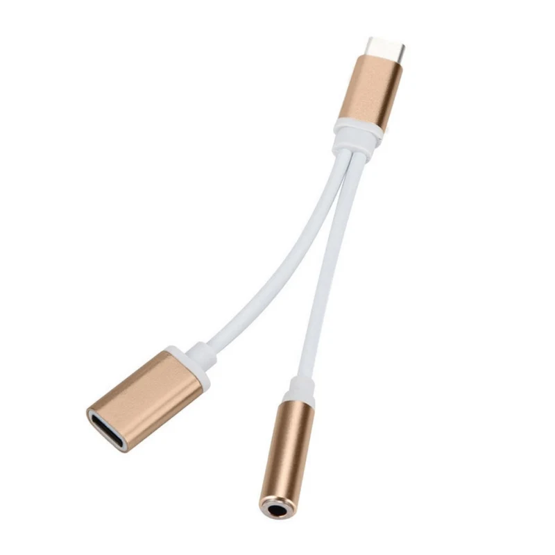 USB-C Тип Кабеля C до 3,5 мм аудио разъем для наушников кабель, адаптер для зарядки для Letv 2/Xiaomi для huawei Pro - Цвет: J