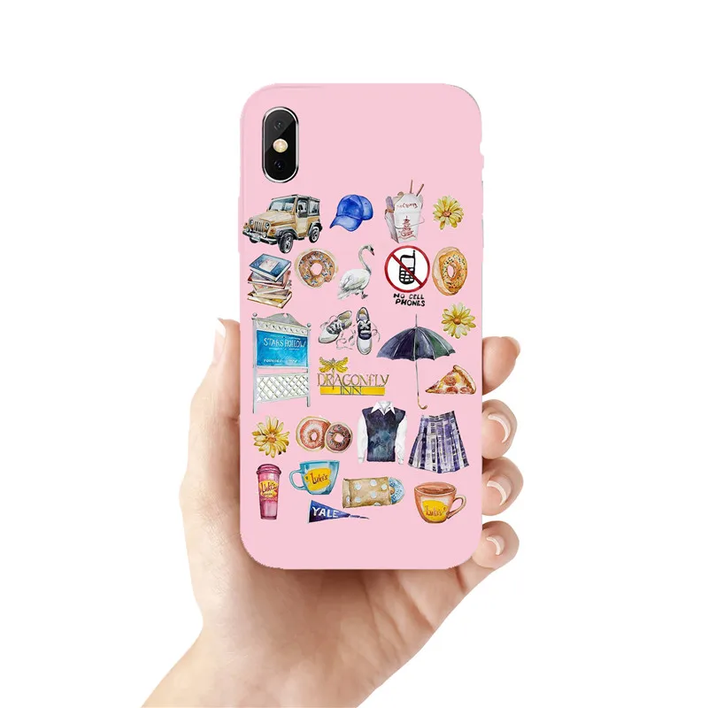TPU Мягкий чехол для телефона Gilmore girls для iphone 11 Pro MAX Xr Xs Max 6 6s 7 8 Plus 5 5S Se для розового цвета, силиконовый чехол из ТПУ - Цвет: TPU