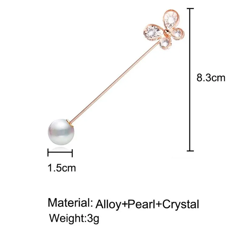 Элегантная Золотая Серебряная жемчужина броши для женщин шарф винтажные булавки-брошки с кристаллами Свадебные ювелирные изделия бижутерия Броши подарок