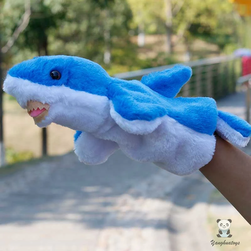 Большие марионетки марионетка на руку детские игрушки большие синие акулы