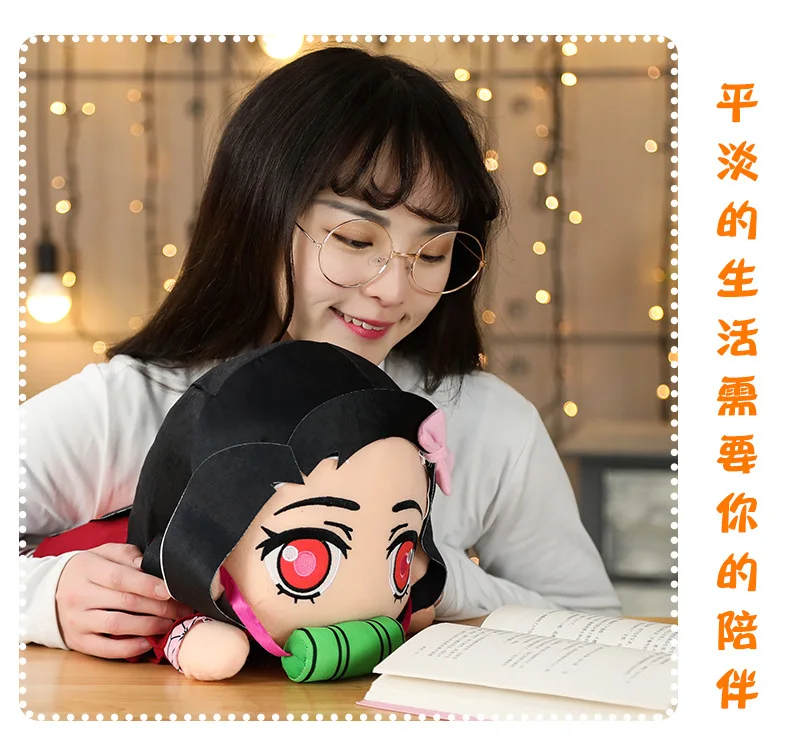 Demon Slayer/Kimetsu no Yaiba Kamado Tanjirou Kamado Nezuko Agatsuma Zenitsu Мягкие игрушки Плюшевые игрушки Мягкая Подушка для детей