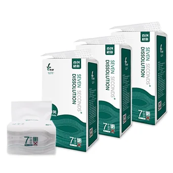 

Living Room Restaurant Skin Friendly Toilet Paper Safety Household Wood Pulp Soft Hotel Kitchen Bathroom Tissue Portable 3 Layer