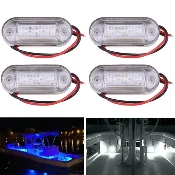 

4x3LED Boat Stair Deck Side Marker Light Indicator Turn Signal Lighting Marine E7CA