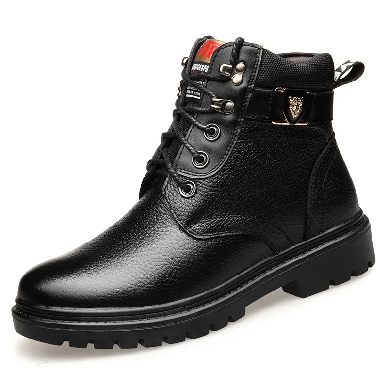 

2020 Autumn And Winter Men Martin Boots Hight-top MEN'S SHOES England Snow Boots Mid-top Men's Boot Workwear Boots Trendy Shoes