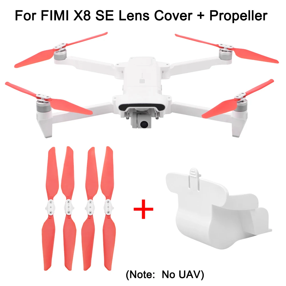 Крышка объектива камеры с 2 парами пропеллеров лезвия для FIMI X8 SE Drone VH99|Чехлы