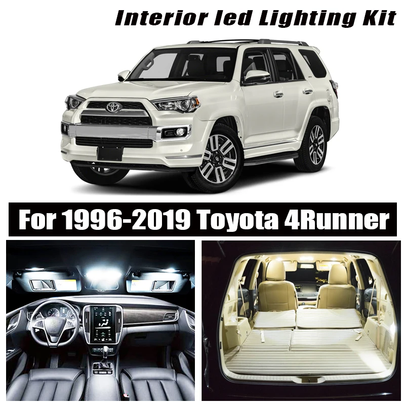 Для Toyota 4runner 1996 2019 белые автомобильные аксессуары Canbus без ошибок светодиодный