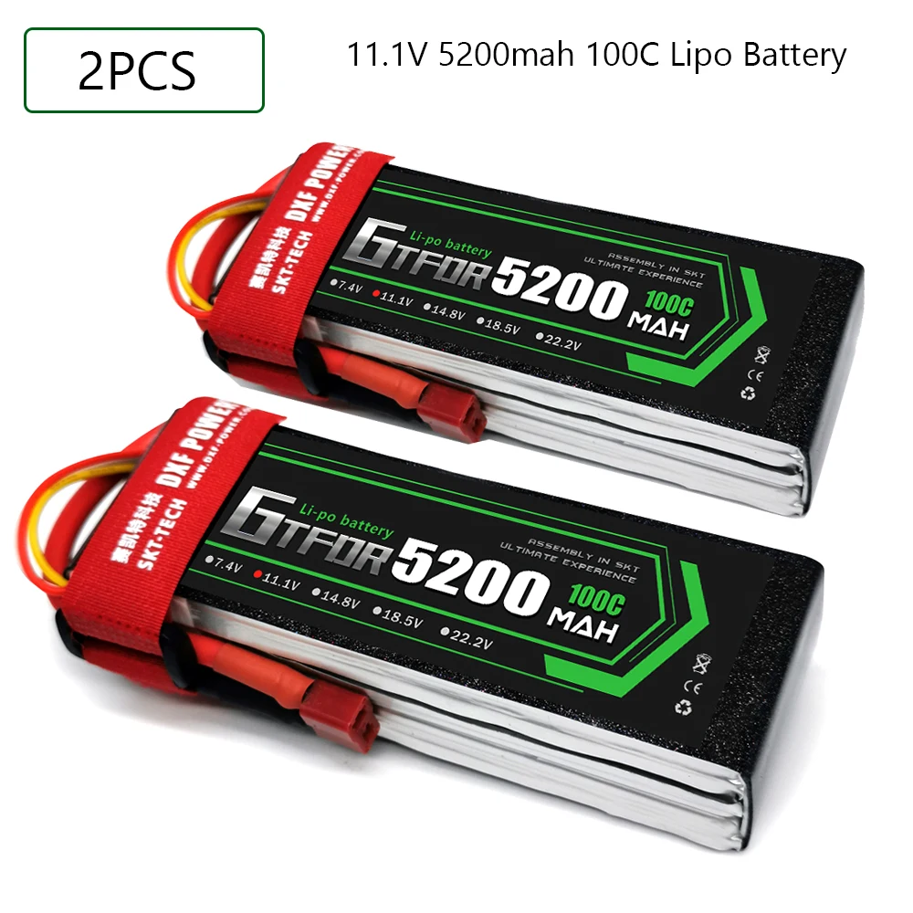 GTFDR 3S 11 1 V 5200mah 100C-200C Lipo батарея XT60 T Deans XT90 EC5 50C для гоночных FPV дронов самолетов