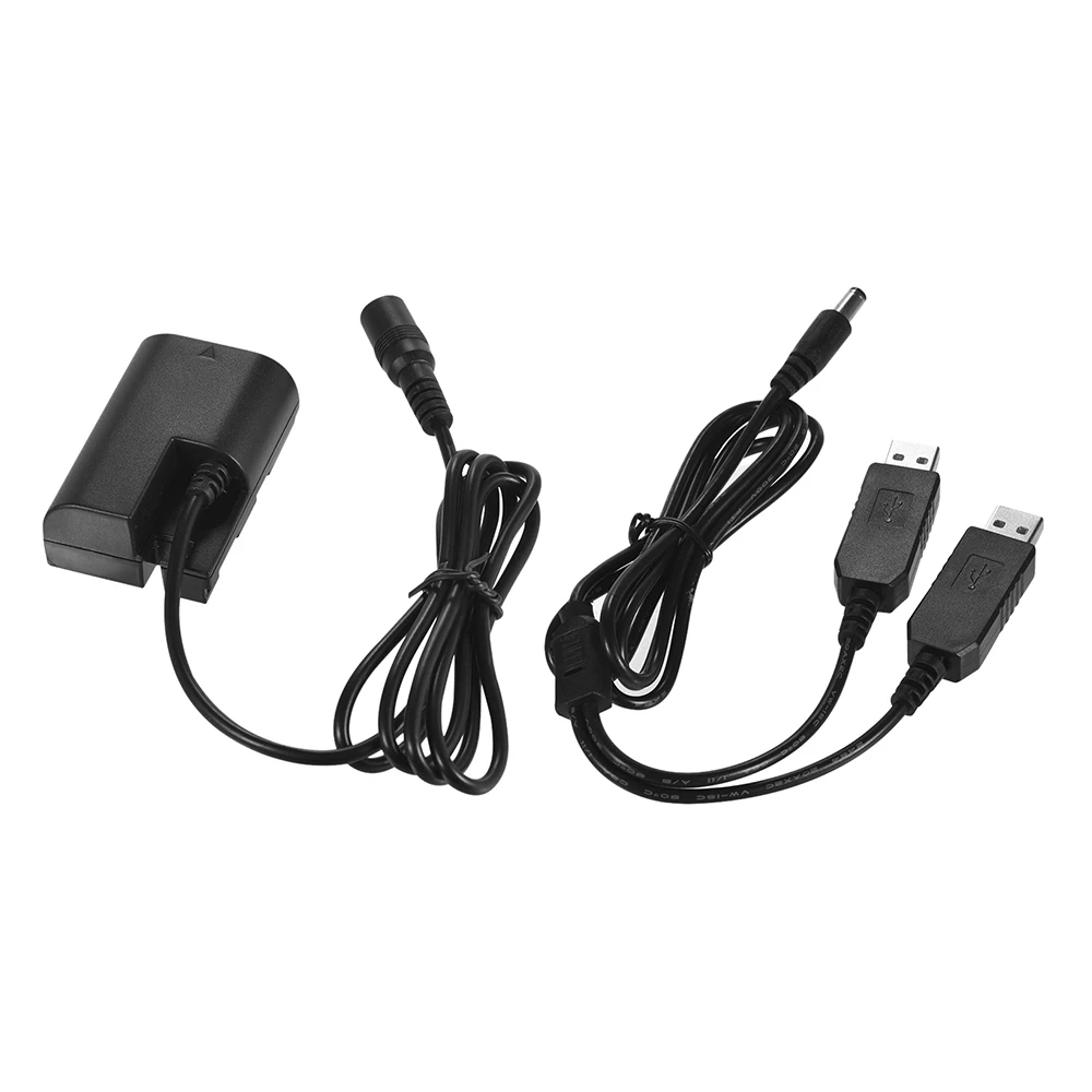 Andoer двойной USB адаптер питания DR-E6 DC муфта полностью декодированная Замена для камер Canon, которые используют батареи LP-E6