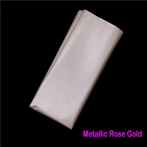 Metallic Rose 10 листов 50*66 см металлик и перламутровая цветная тканевая бумага одежда рубашка обувь подарочная упаковка крафт бумага товары для украшения дома - Цвет: Metallic Rose