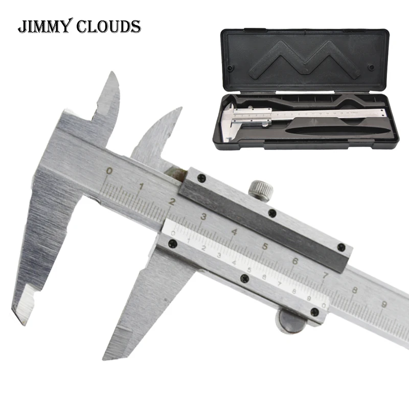 Stainless Steel Vernier Caliper 6" 0150mm 0.02mm Metal Calipers Gauge