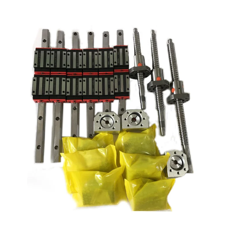US $190.00 CNC Customization Module SFU1605 Ball Screw HGR20 Linear Guide Gear Rack Spindle Inverter For Engraving Machine Accessories