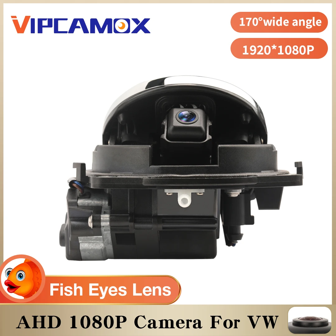 Камера заднего вида AHD 1080P для VW объектив рыбий глаз с поворотом на 170 градусов Golf 7