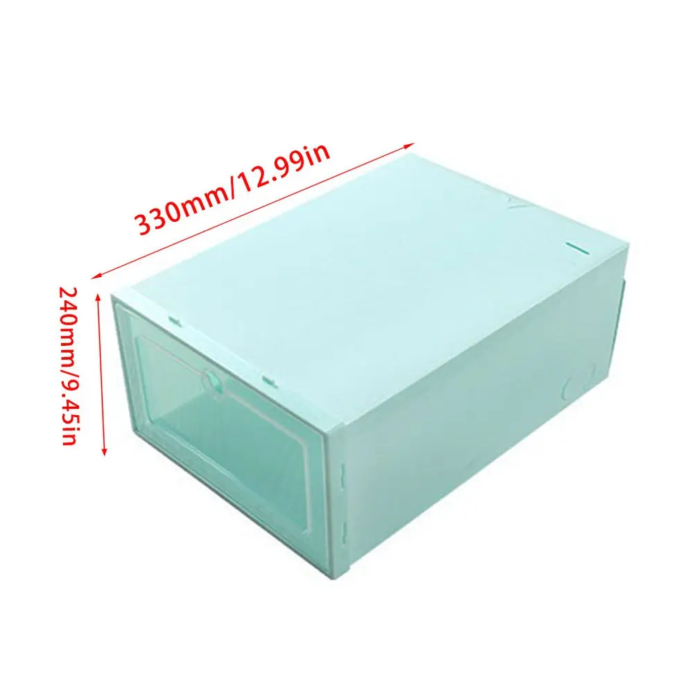 Прочный пластиковый утолщенный чехол, прозрачная коробка для обуви, органайзер для дома, кроссовки, органайзер, шкаф для хранения обуви