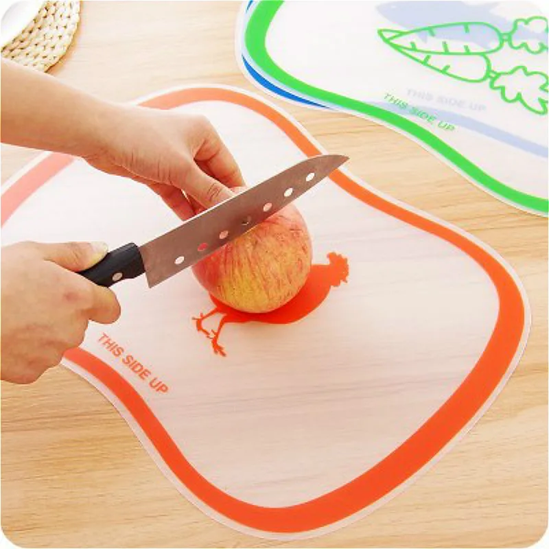 1 шт. мультяшная пластиковая нескользящая матовая разделочная доска легко моется