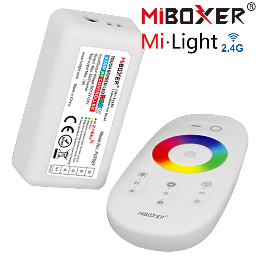 

DC 12V 24V Mi Light 2.4G RGB RGBW Controller Miboxer Led Strip Controller Touch Remote Control Fut025 Fut027 Milight Controller
