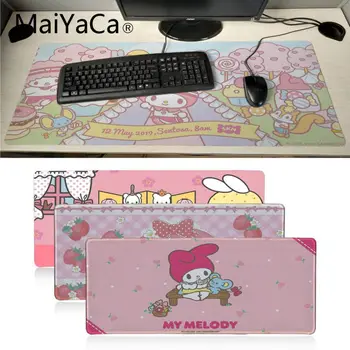 

MaiYaCa My melody DIY Design Pattern Game mousepad Anti-slip Rubber Gaming Mouse Mat xl xxl 800x300mm for Lol world of warcraft