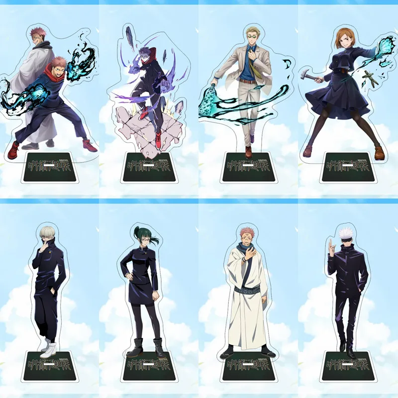 

Anime Cosplay Satoru Gojo Acrylic Stands Yoji Itadori Sakuna Megumi Character Model Desk Decor Collection Gift