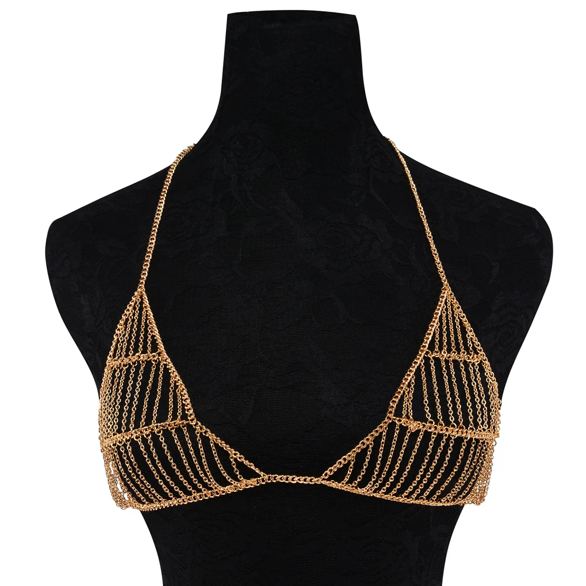 

Women Body Chain Harness Belly Waist rhinestone Bra Chest Bikini Beach Jewelry