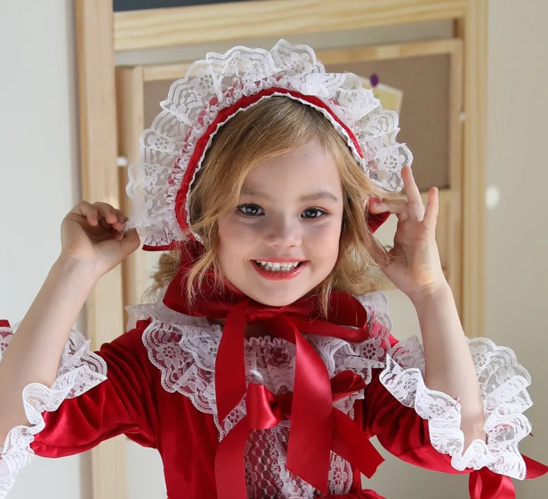 Новогодняя одежда для маленьких девочек одежда на год испанское детское платье в стиле корта платье принцессы детская одежда платье для девочки