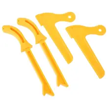 4 шт./компл. Желтый безопасности с ручным управлением по производству древесных опилок пила по дереву Толкатель для деревообрабатывающий инструмент Комплект Высокое качество и Фирменная Новинка