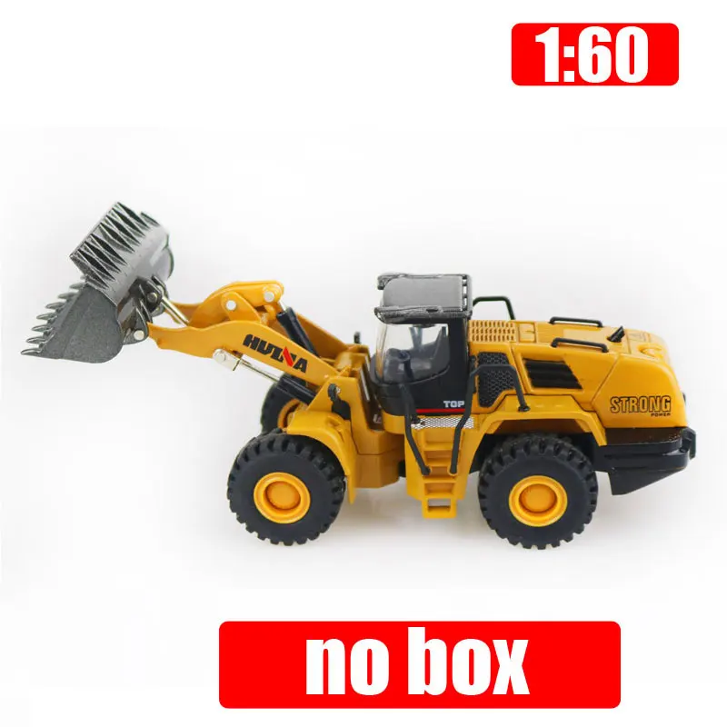 Hui Na 1:60 Alloy Engineering Vehicle Model Excavator Dump Truck Wheel Loader Car Model Boy Toys Birthday Present Gifts - Цвет: no box loader