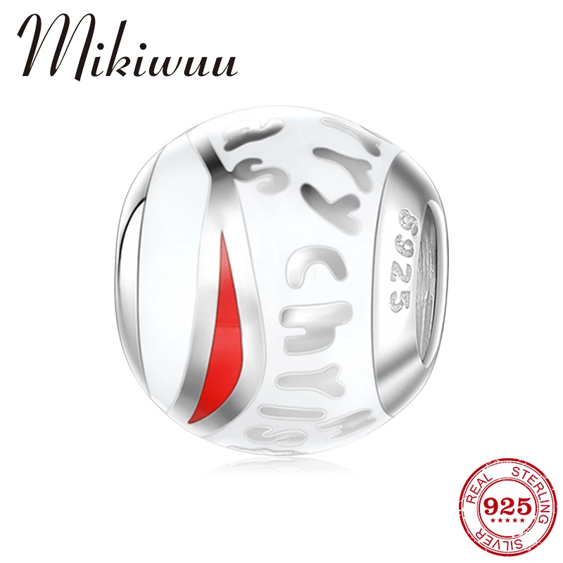 

Merry Christmas 925 Sterling Silver White Enamel Charm Beads Jewelry Making fit Original Pandora Charm Bracelets Fine jewellery